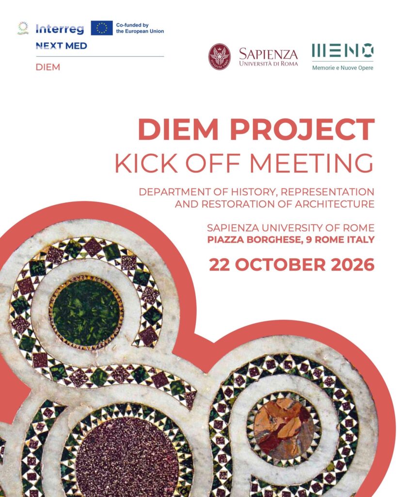 A Roma il kick off del progetto DIEM. Due giorni diconfronto strategico tra i partner. In programma una tavola rotonda dedicata a “Memory Under Siege”